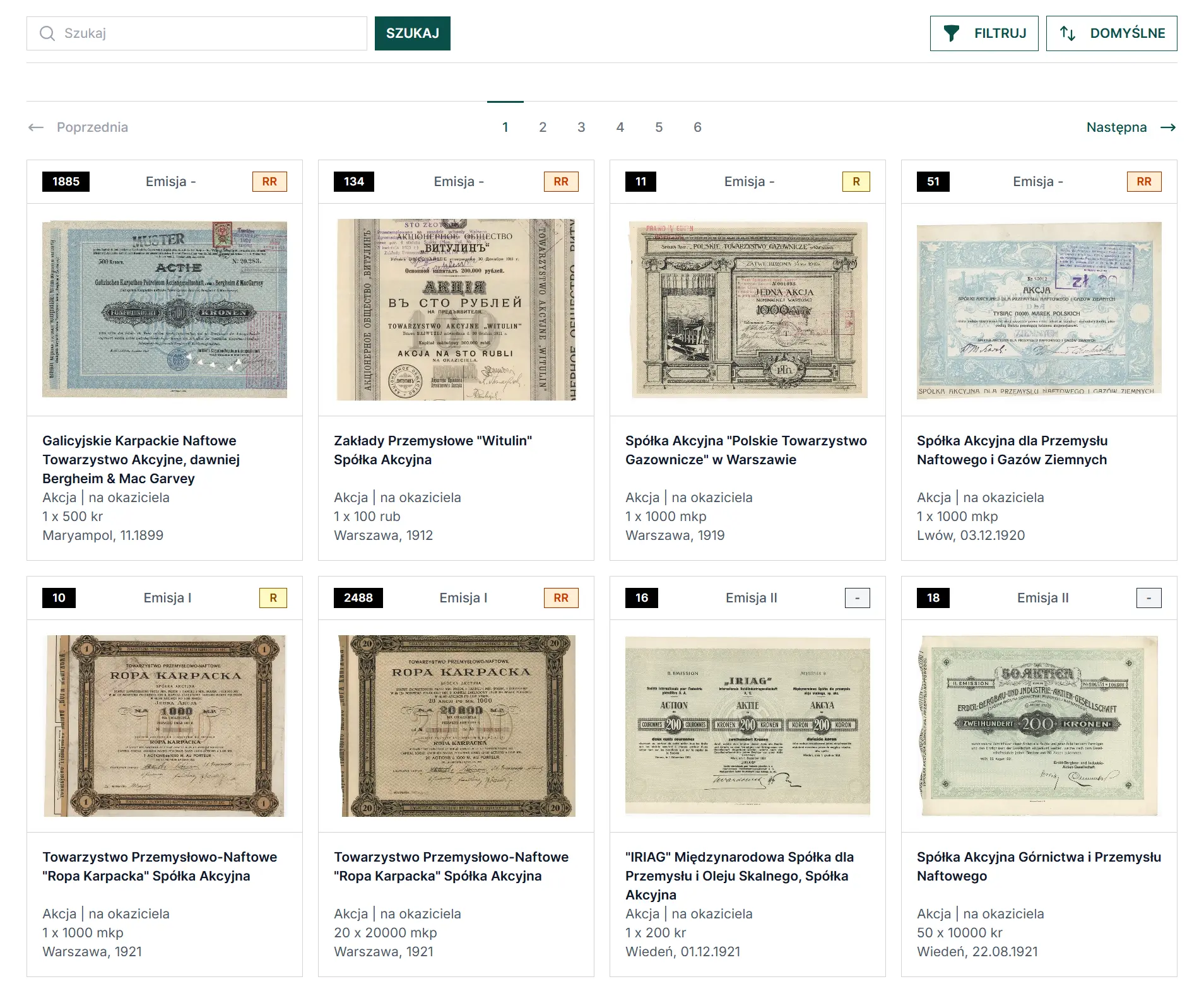 Zrzut ekranu aplikacji