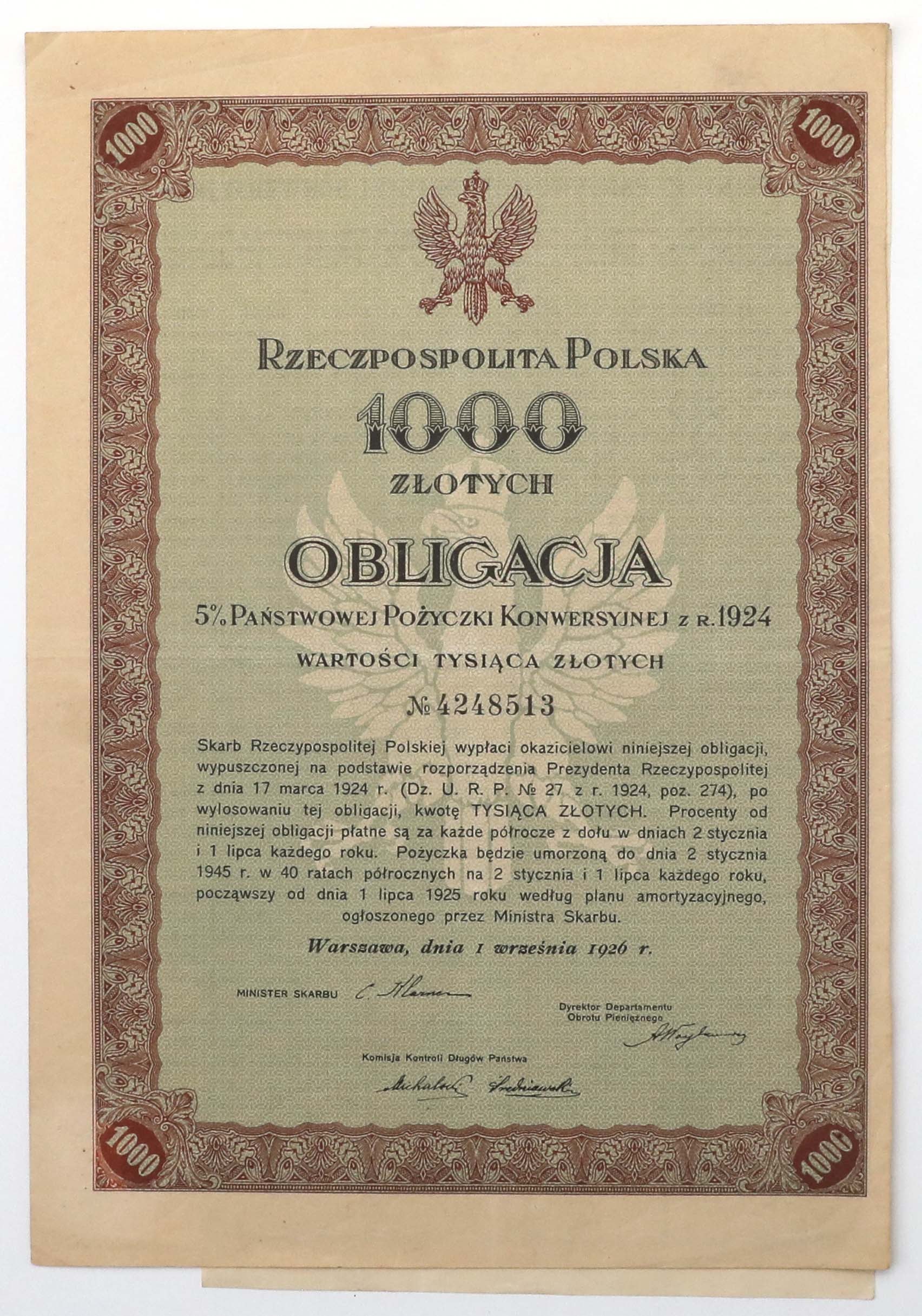 Zdjęcie przedstawiające Papiery dłużne